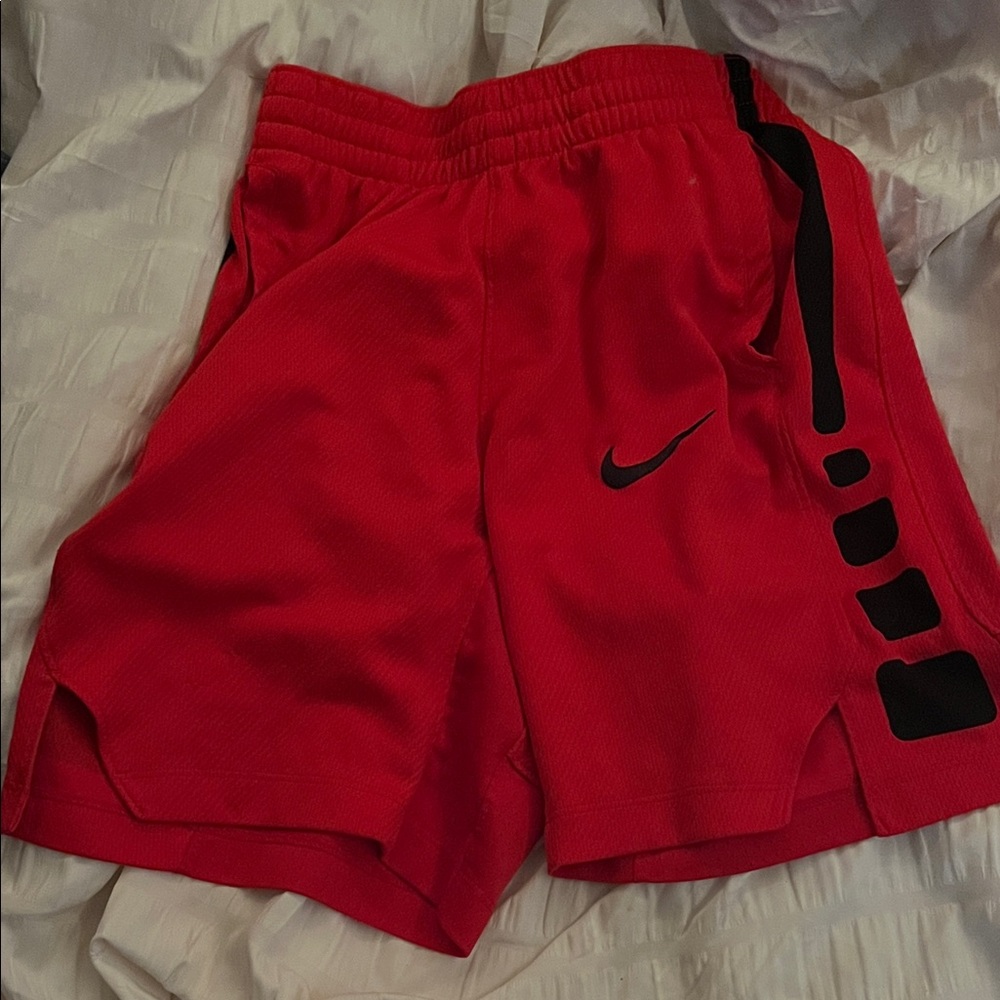 Nike Kids Red and Black Sports Shorts